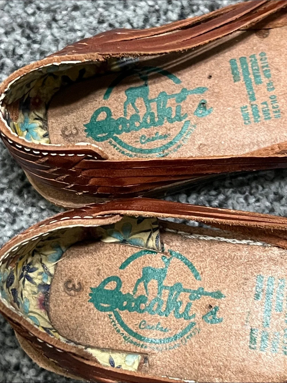 Mexican Women's Leather Huaraches Size 6 NWOT
